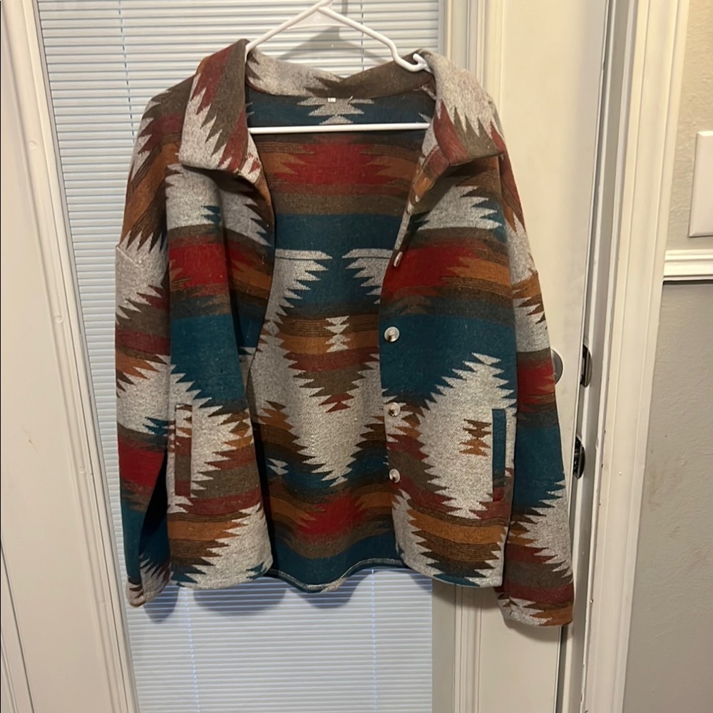 Amazon Multicolor Patterned Jacket